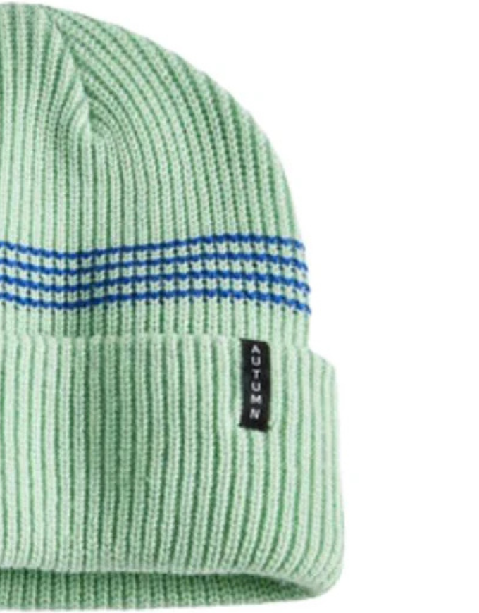 Autumn Headwear Mini Stripe Beanie | Quiet Green
